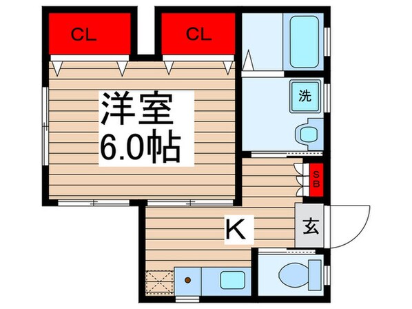 友仁ハイツの物件間取画像